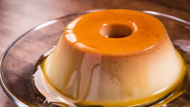 Brazilian style caramel pudding dessert